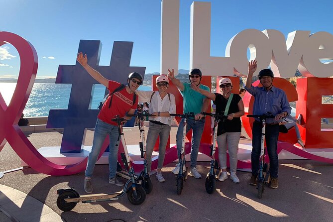 Excursion on electric scooter in Nice - The Unmissable - Stop 1: Colline du Château Waterfall Views Over the Baie des Anges