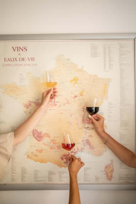Frecnh Wine Tasting in City Center of Nice - The format: how 8 wines and pairings actually work