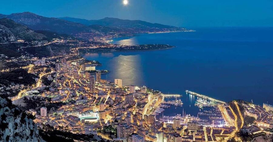 From Nice: Monaco Night Tour - Moyenne Corniche sunset views: the drive you’ll remember