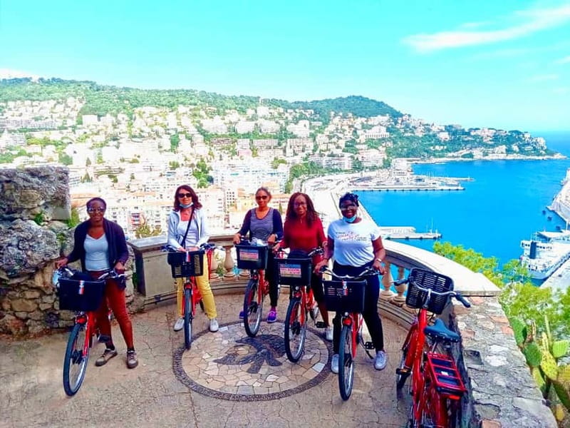 Nice 3Hrs by EBike: Essentials Oldest Districts & Panoramas - Castle Hill (Colline du Château): Gardens, Ruins, Waterfall, and the Bay of Angels