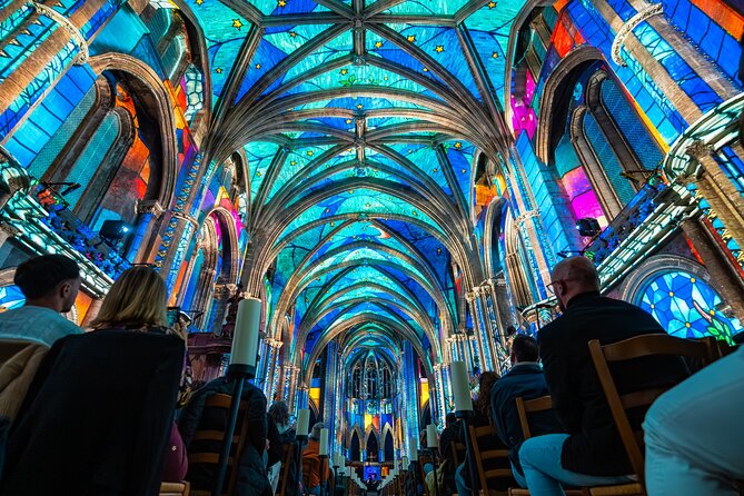 Nice Basilica: Immersive Sound and Light - LUMINISCENCE - L’Odyssey Céleste inside Nice’s Notre-Dame Basilica: what you’ll actually see