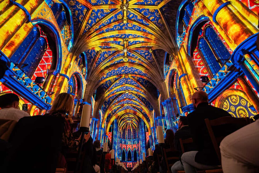 Nice Basilica: New Sound and Light Show – LUMINISCENCE - The 50-Minute Flow: How the Show Plays Out