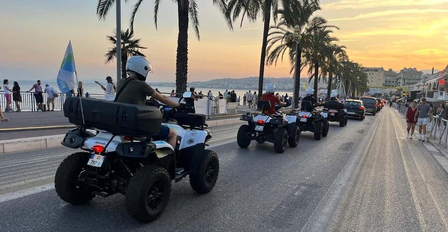 NICE BY ELECTRIC QUAD:panoramic tour from Nice - Cimiez ride time: learning control without feeling rushed