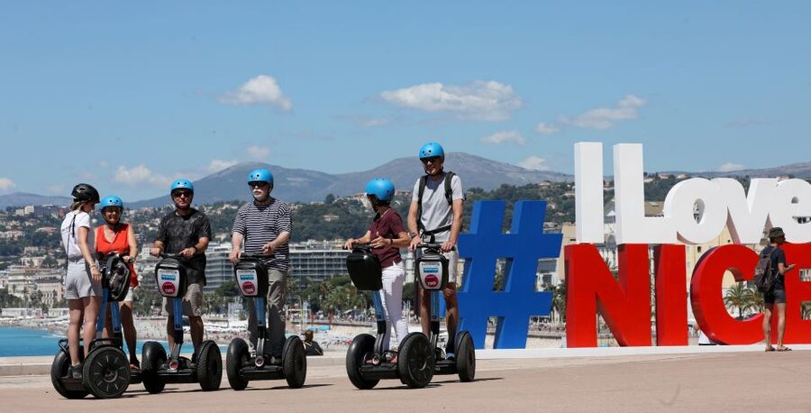 Nice: Grand Tour by Segway - The Best Photo Stops: Cours Saleya, I Love Nice, and Rauba Capeu