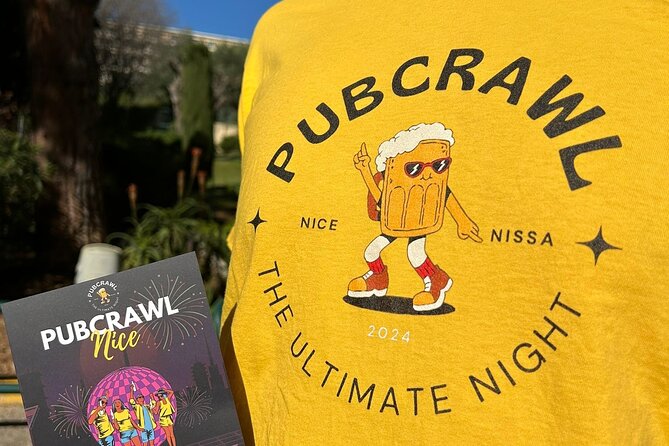 Nice: Pub Crawl Yellow – Social Bars, Games & VIP Club Entry - Town Club After Midnight: Two Floors, One Ticket