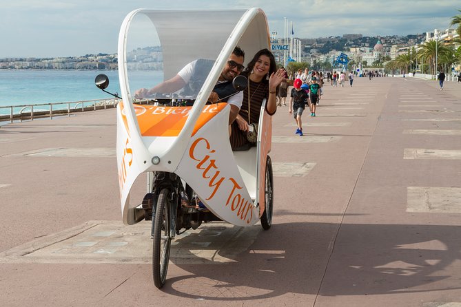 Nice: Visit of Nice by electrically assisted bike taxi 1 hour. - Old Nice Lanes: Stories, Squares, and Practical Photo Time