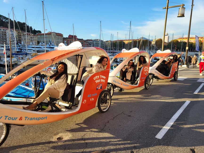 Nice : Visite privé 1H en Vélotaxi avec un guide local. - The Route: From Place Masséna to the Promenade des Anglais (and Back)