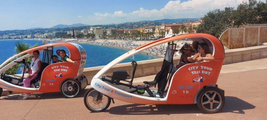 Nice: Visite privé en Bike & Boat 3h Villefranche-Cap ferrat - Cours Saleya to Place Rossetti: where Nice smells like something