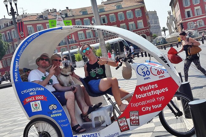 Private tour guide of Nice in electric taxibikes - Electric taxi-bike in Nice: quick, comfy, and flexible