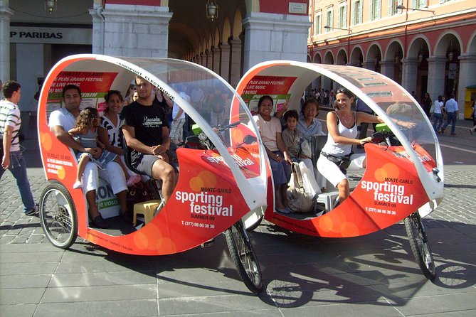 Private tour guide of Nice in electric taxibikes - Courthouse views, the Clock Tower, and Old Town alley wandering