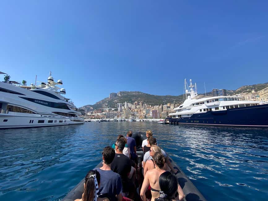 Sea excursion - Monaco from Nice - Meeting the Black Tenders at Quai Entrecasteaux