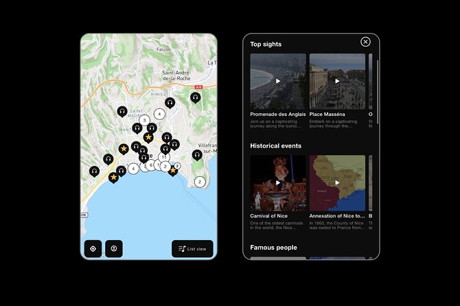 Self Guided Tours Nice With 100 Captivating Audio Stories - Choosing a route: 1 to 8 hours without stress